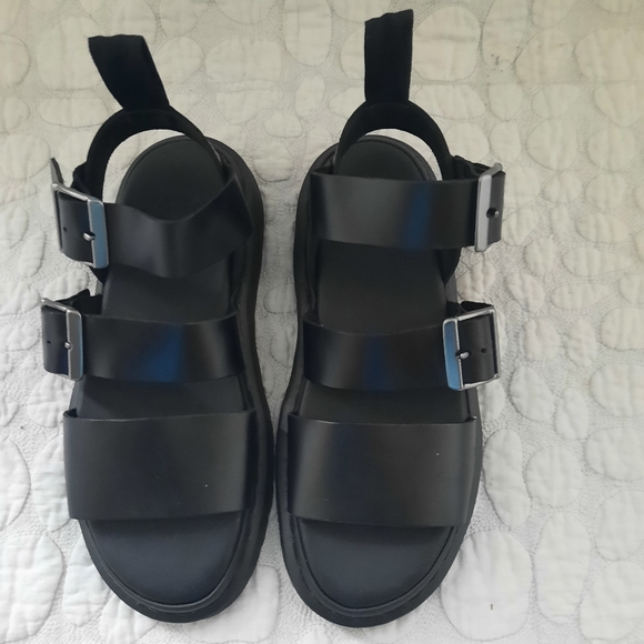 Dr Martens GRYPHON BRANDO LEATHER GLADIATOR SANDALS - Picture 5 of 8